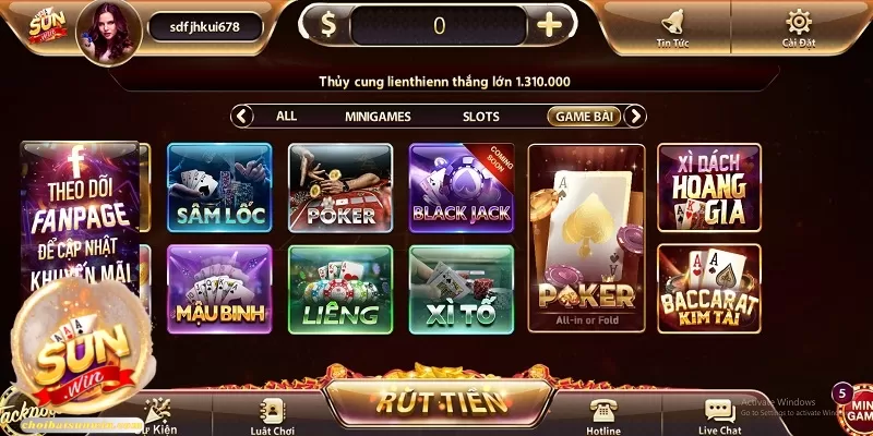 Đôi nét về thể loại game bài đổi thưởng qua ngân hàng Sunwin