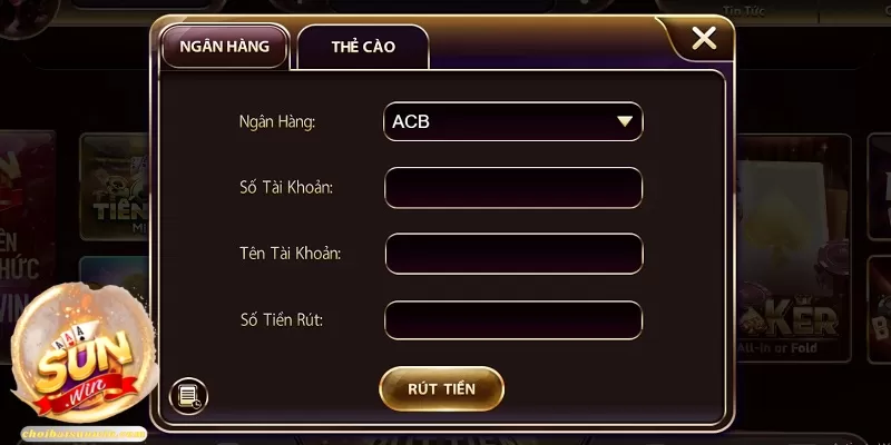 Hướng dẫn các bước rút tiền game bài đổi thưởng qua ngân hàng